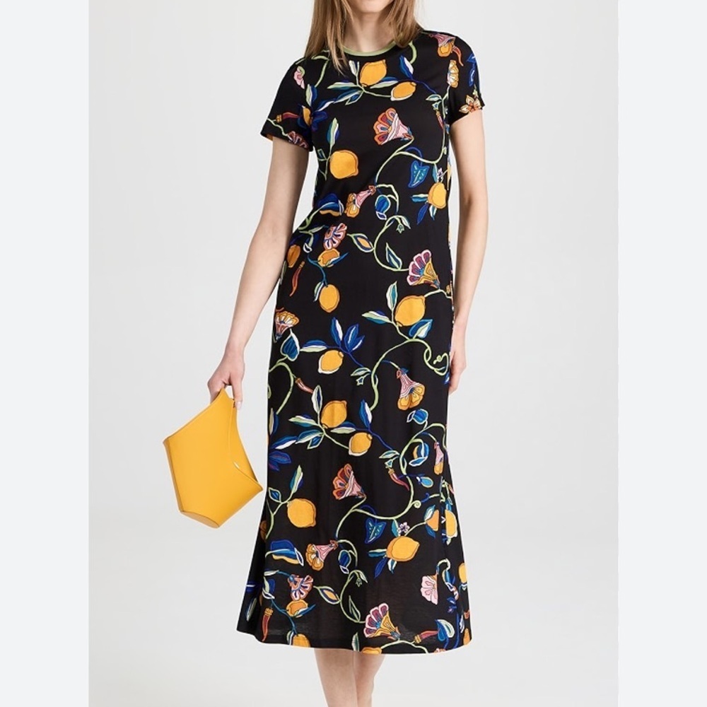 La Double J Sporty Swing Lemon and floral dress XS